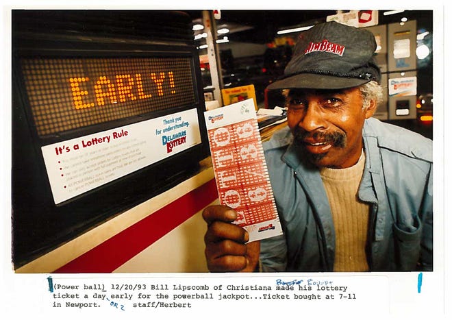 Bill Lipscomb of Christiana buys a lottery ticket at 7-11 in Newport in 1993.