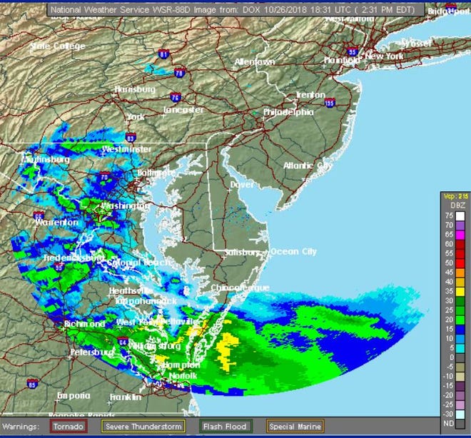 The first nor'easter of the season is knocking on Delaware's door Friday afternoon.