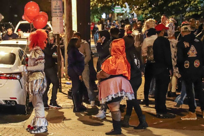 Crowds at the annual Halloween Loop Saturday, Oct. 27, 2018, in Wilmington.