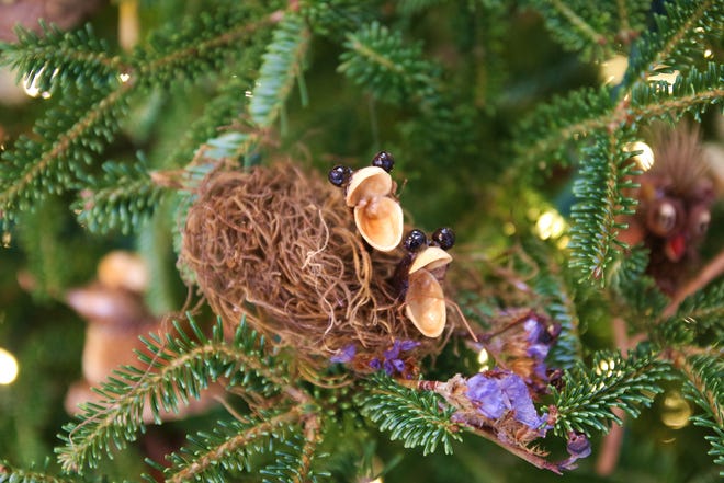 Hungry baby birds will be one of the 2018 critter ornaments for sale at the Brandywine River Museum of Art.