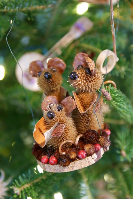 Critter carolers are among the ornaments for sale at the 2018 Brandywine River Museum of Art Critter sale.