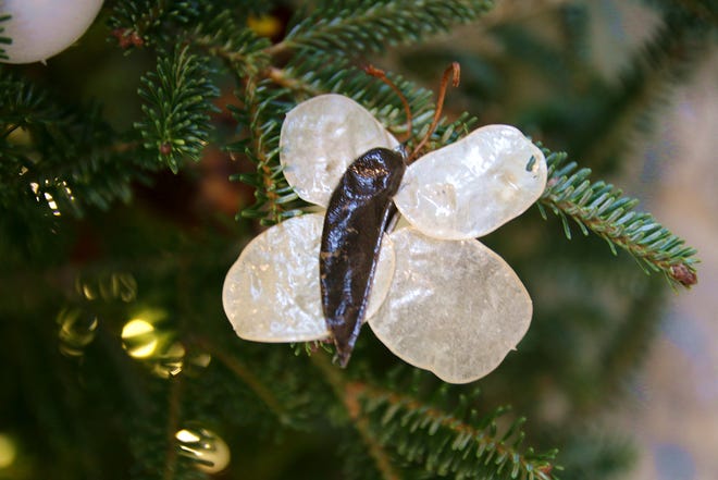 An insect made of natural materials is among the critters in the annual Brandywine River Museum of Art ornament sale.