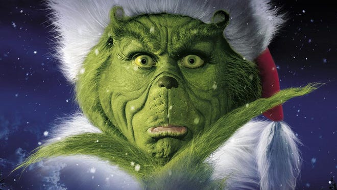Catch Jim Carrey in "Dr Seuss ' How the Grinch Stole Christmas" in Freeform's "25 Days of Christmas" line-up.