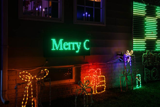 50,000 lights set to music illuminate a Lewes home for the holidays on Tuesday, Dec 4, 2018.