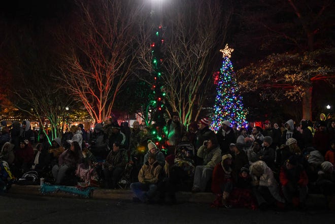 Crowds filled downtown Georgetown to watch the annual Christmas Parade on Thursday, Dec 6, 2018.