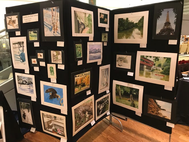 Cynthia duPont Tobias's watercolors are among the items displayed at the Delaware Art Museum's Winter Arts Festival.