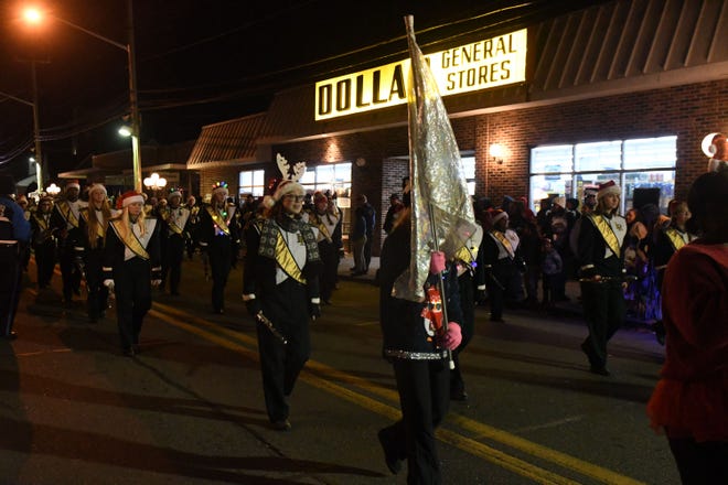 Indian River High School Marching band during the 58th Annual Selbyville Holiday Parade on Friday, Dec. 7, 2018.