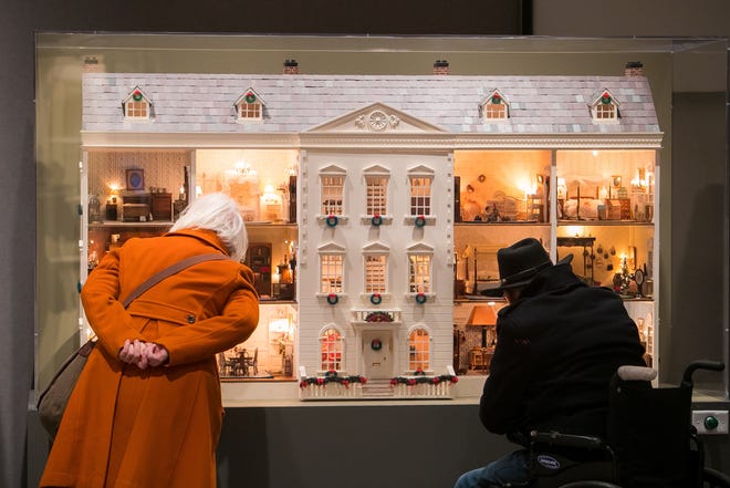 A knockout of a doll's house is part of the holiday deco in Yuletide at Winterthur. It's open through Jan. 6.