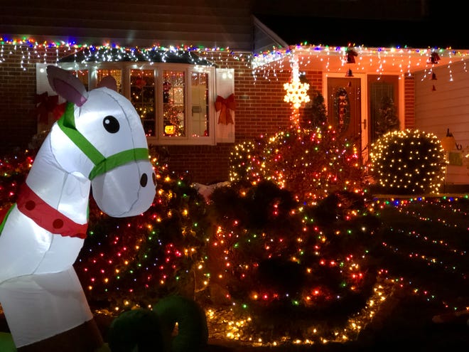 Christmas lights at 339 E. Roosevelt Ave
