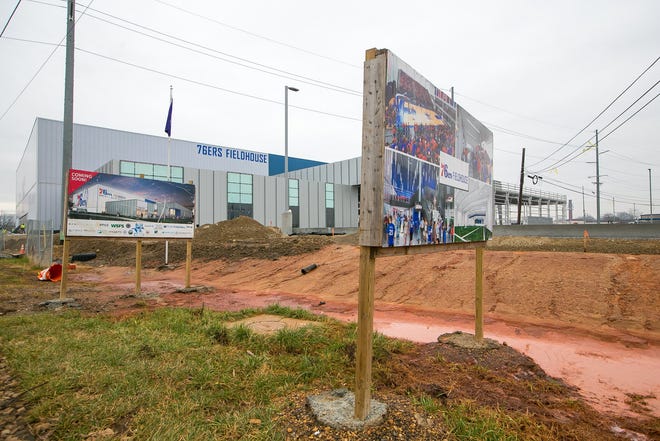 Construction delays have pushed the Delaware Blue Coats’ opening game in the new 76ers Fieldhouse to Jan. 23.