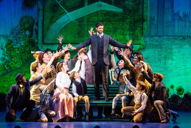 The company of "Finding Neverland," which runs at the Playhouse on Rodney Square Feb. 7-10.