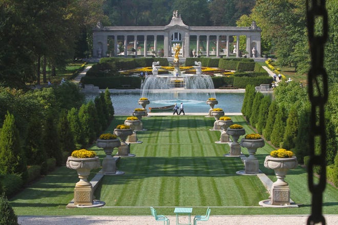 Delaware alphabet: N is for Nemours and other public gardens. Nemours, a Delaware estate built by A.I. du Pont, is based on the Petit Trianon and gardens of Versailles in France.