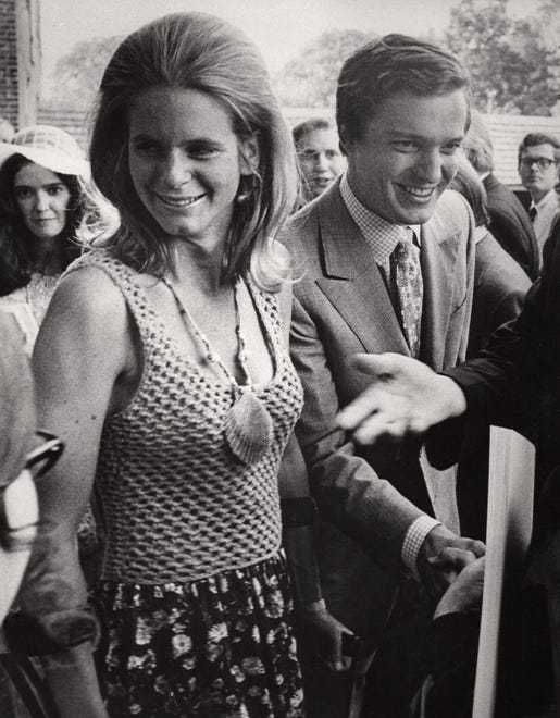 Phyllis and Jamie Wyeth at the opening of the Brandywine River Museum of Art in 1971.