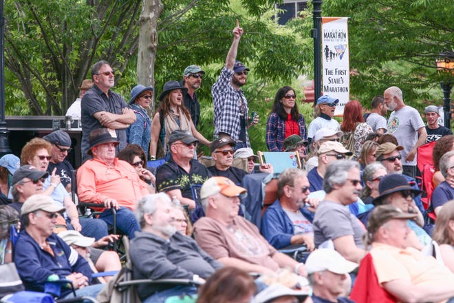 A crowd of 3,000 listens to Larry Campbell and Teresa Williams at Bromberg's Big Noise on Saturday, May 20, 2017, at Tubman Garrett Park in Wilmington.