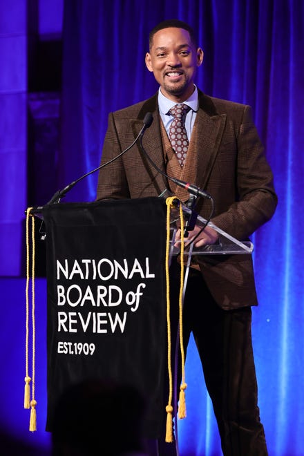 Will Smith accepts the award for best actor for " King Richard " onstage during the National Board of Review annual awards gala at Cipriani 42nd Street on March 15, 2022, in New York City.