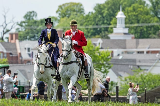 The best riders and horses on the National Steeplechase Association race circuit participate in high stakes racing at the 45th annual Point-to-Point in Winterthur in Wilmington on Sunday, May 7, 2023. Proceeds from this year's event support environmental and landscape stewardship initiatives.