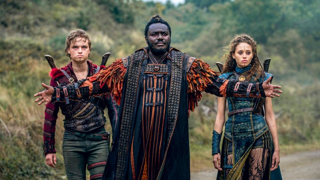 "Into the Badlands" (AMC): Dean-Charles Chapman, Babou Ceesay and Ella-Rae Smith star in this fantasy and martial arts-heavy series that takes place in a post-apocalyptic United States where warring barons rule a feudal society.