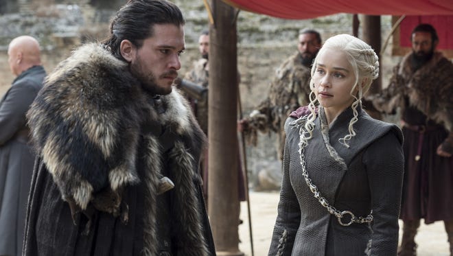 " Game of Thrones " (HBO): The juggernaut fantasy series followed the warring kings, queens and pretenders in Westeros, including Kit Harington and Emilia Clarke.