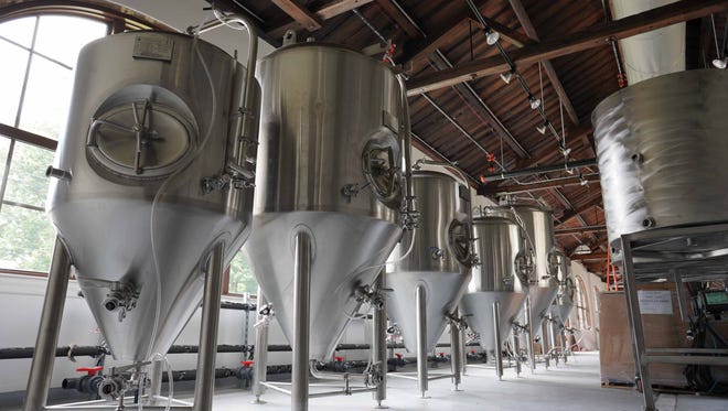 Beer making tanks are in place at Wilmington Brew Works on Miller Road in the long-dormant former site of the Harper-Thiel Electroplating Co., a restored brownfield.