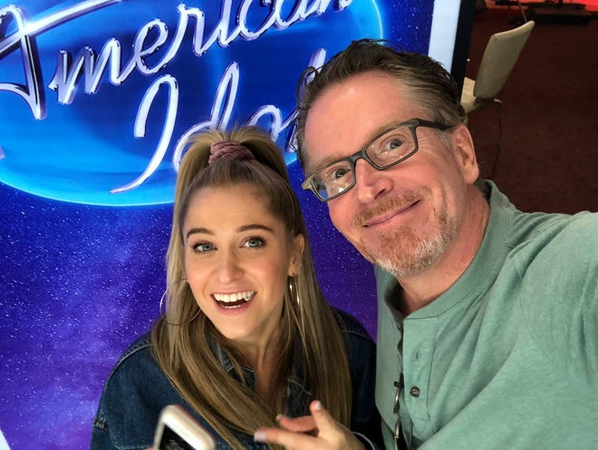 Delaware native Margie Mays with her father Chris at her "American Idol" audition.