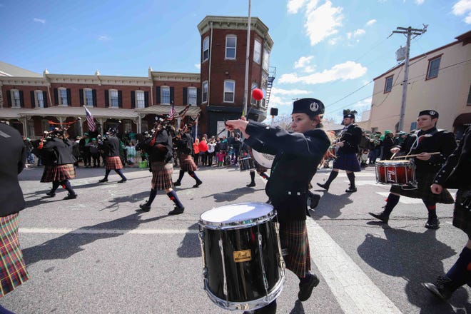 Hundreds of spectators attend the 44th annual St. Patrick's Day Parade Saturday, March 16, 2019, in Wilmington.