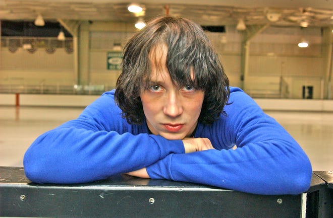 Figure skater Johnny Weir after a workout at The Pond in Newark in 2007.
