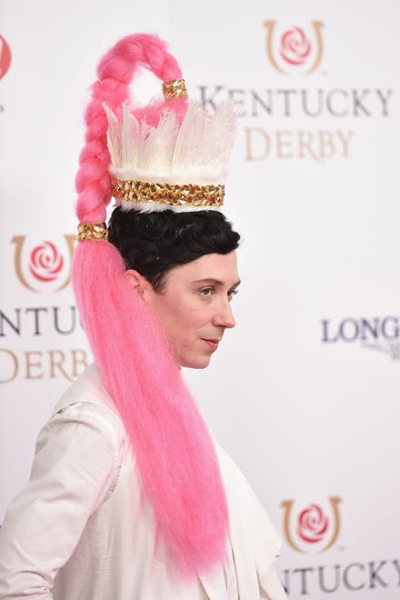 Figure skater Johnny Weir attends the 142nd Kentucky Derby at Churchill Downs on May 07, 2016 in Louisville, Kentucky.