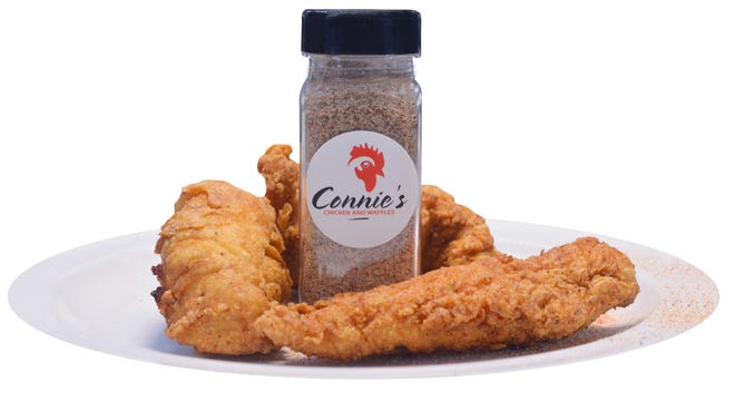Food items from Baltimore-based Connie’s Chicken & Waffles, which is  expanding into Wilmington.
