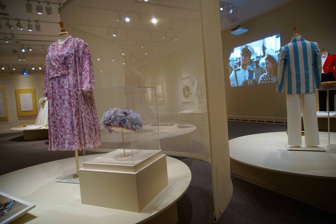 These costumes from 'The Crown' show clothing worn by the actors playing the Queen Mother and Prince Charles. 'Costuming The Crown" runs at Winterthur Museum through Jan. 5, 2020.