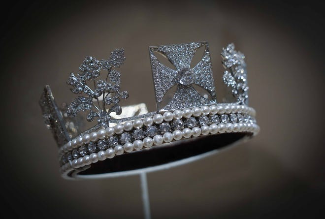 One of the crowns in Winterthur Museum's 'Costuming The Crown' exhibit.