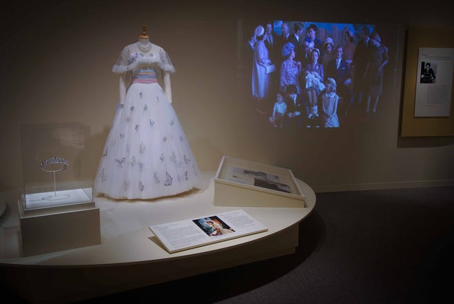 Princess Margaret's butterfly gown from 'The Crown' is among the 40 costumes from the series on display in Winterthur Museum's 'Costuming The Crown' exhibit.